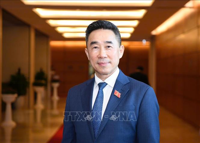 Ông Nguyễn Hải Anh, Phó Chủ tịch, Tổng Thư ký Trung ương Hội Chữ thập đỏ Việt Nam trả lời phỏng vấn phóng viên TTXVN. Ảnh: TTXVN phát