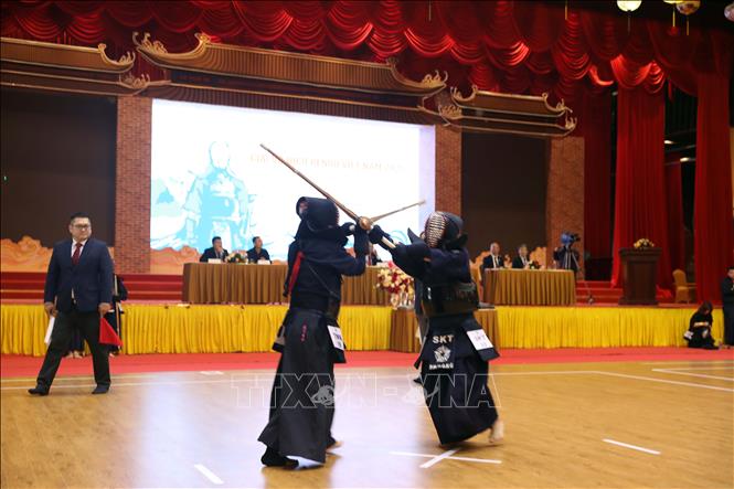 Phần thi đấu của các vận động viên ở nội dung Đơn nữ. Ảnh: Đại Nghĩa - TTXVN