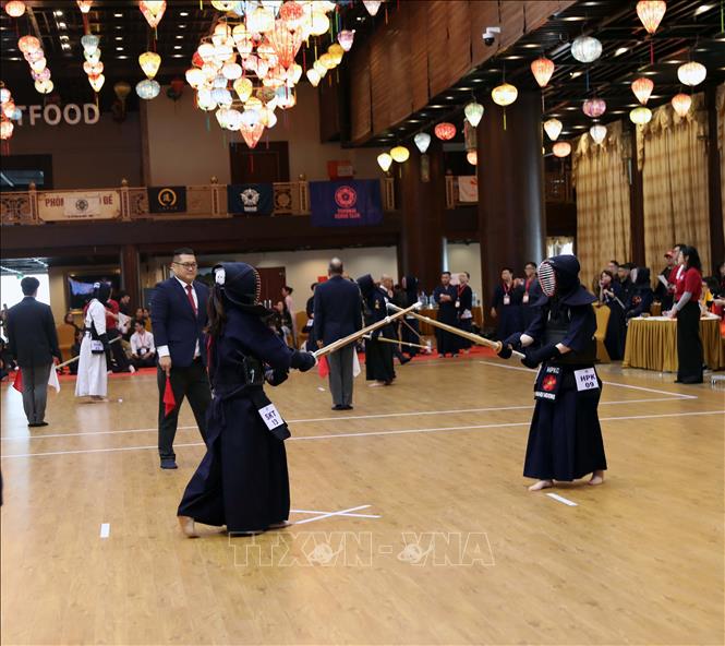 Phần thi đấu của các vận động viên ở nội dung Đơn nữ. Ảnh: Đại Nghĩa - TTXVN