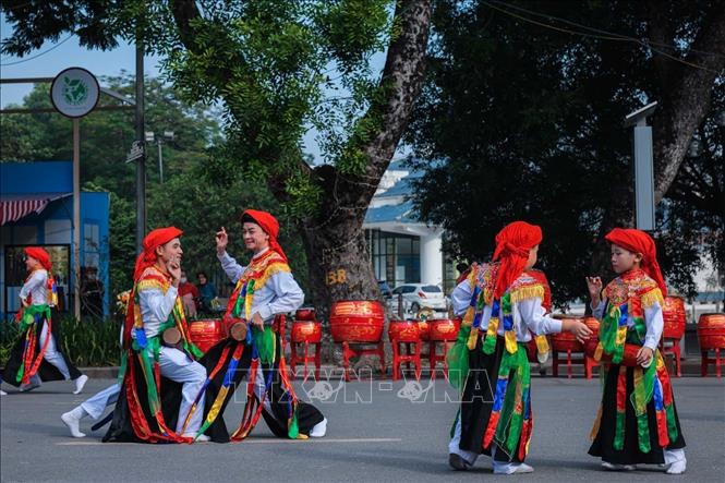 Đoàn nghệ thuật Triều Khúc tham dự với điệu múa 