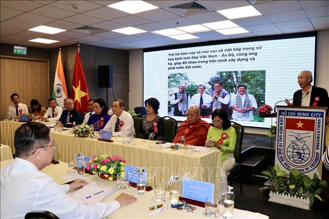 Đại hội Hội hữu nghị Việt Nam - Ấn Độ Thành phố Hồ Chí Minh lần thứ nhất, nhiệm kỳ 2025-2030. Ảnh: Thanh Vũ-TTXVN 