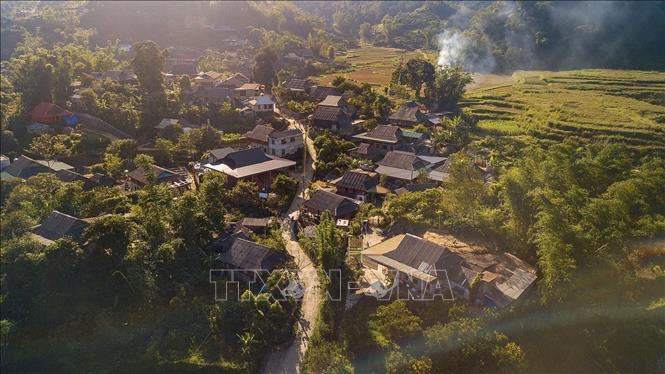 Chien hamlet is a cluster of community tourism in Van Son commune. VNA Photo: Trọng Đạt