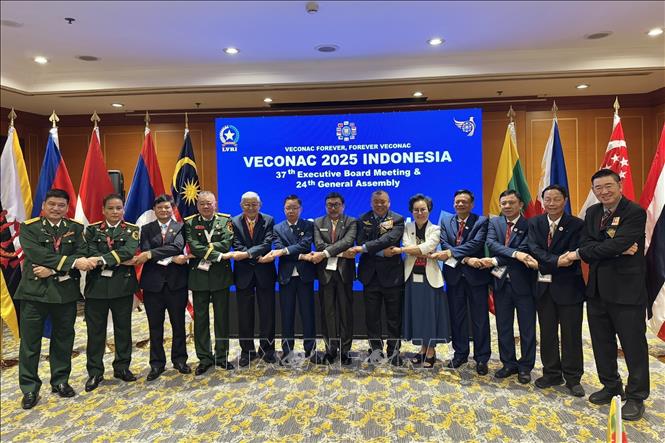 Đoàn Việt Nam tham dự Diễn đàn. Ảnh: Đỗ Quyên - PV TTXVN tại Indonesia