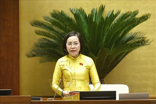 Phó Chủ tịch Quốc hội Nguyễn Thị Thanh phát biểu. Ảnh: Doãn Tấn - TTXVN