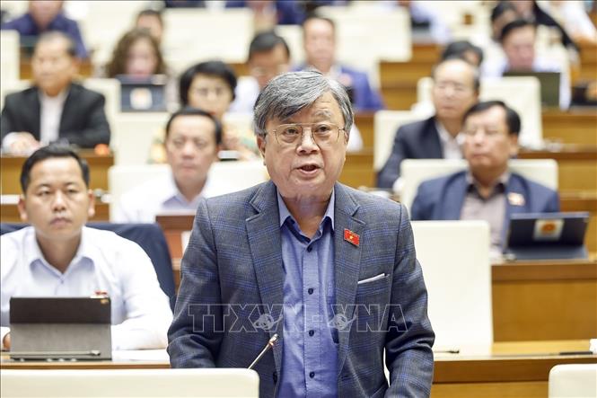 Đại biểu Quốc hội TP Hồ Chí Minh Trương Trọng Nghĩa phát biểu. Ảnh: Doãn Tấn - TTXVN