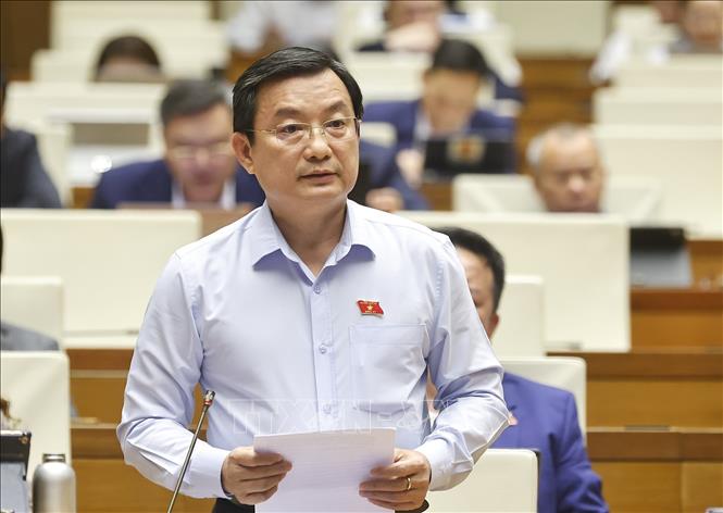 Đại biểu Quốc hội TP Hồ Chí Minh Phạm Trọng Nhân phát biểu. Ảnh: Doãn Tấn - TTXVN