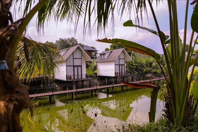 Homestay Lương Sơn cảnh tại xã Liên Sơn (Phú Thọ). Ảnh: Trọng Đạt - TTXVN