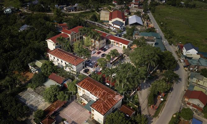 Trung tâm xã Liên Sơn, tỉnh Phú Thọ. Ảnh: Trọng Đạt - TTXVN