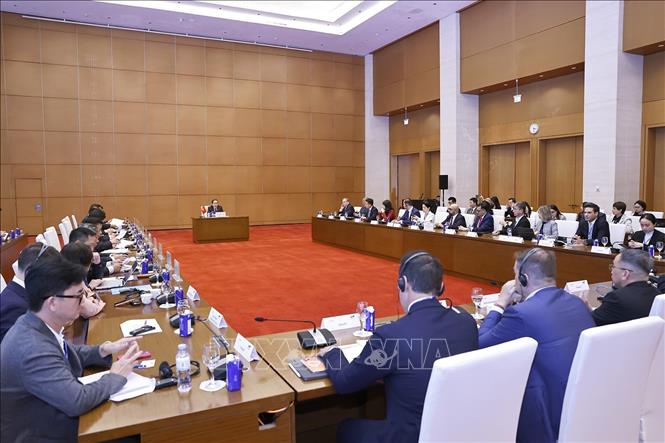 Quang cảnh cuộc làm việc. Ảnh: Doãn Tấn - TTXVN 