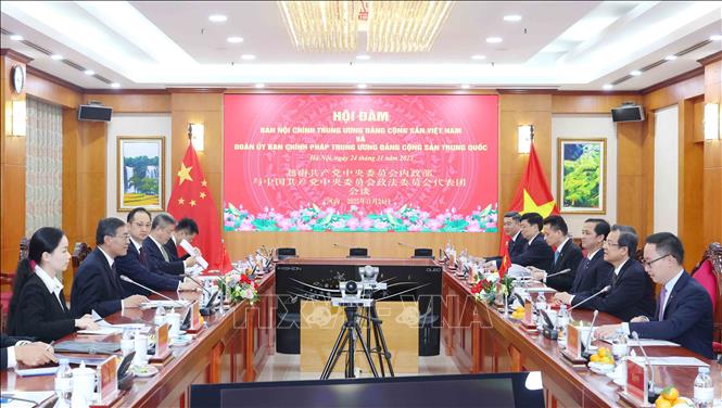 Quang cảnh hội đàm. Ảnh: Phương Hoa - TTXVN