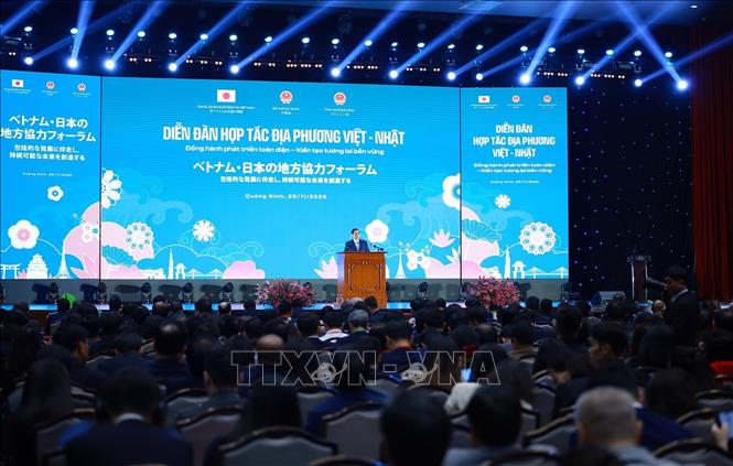 Diễn đàn hợp tác địa phương Việt Nam-Nhật Bản. Ảnh: Dương Giang-TTXVN
