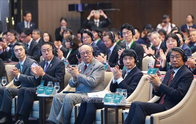 Các đại biểu tham dự Diễn đàn hợp tác địa phương Việt Nam-Nhật Bản. Ảnh: Dương Giang-TTXVN
