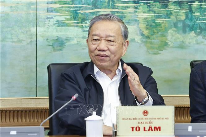 Tổng Bí thư Tô Lâm phát biểu. Ảnh: Doãn Tấn - TTXVN