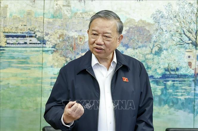 Tổng Bí thư Tô Lâm phát biểu. Ảnh: Doãn Tấn - TTXVN