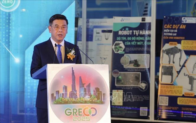 Ông Nguyễn Văn Dũng, Phó Chủ tịch UBND TP Hồ Chí Minh phát biểu khai mạc GRECO 2025. Ảnh: Xuân Anh -TTXVN