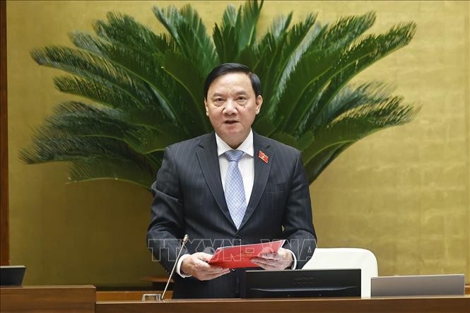 Phó Chủ tịch Quốc hội Nguyễn Khắc Định phát biểu. Ảnh: Doãn Tấn - TTXVN