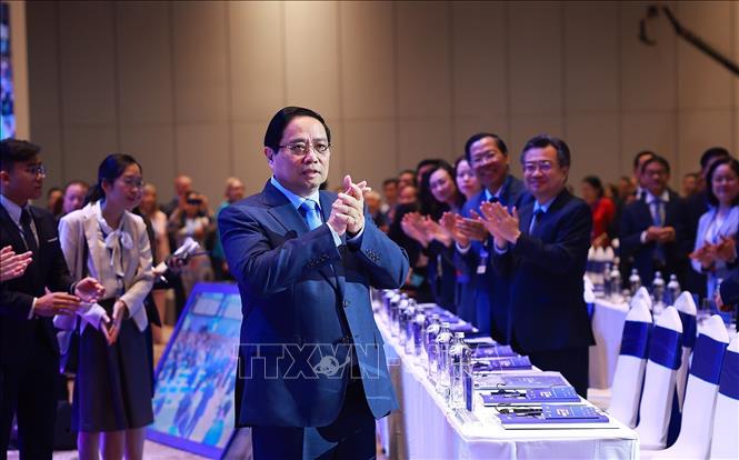 Thủ tướng Phạm Minh Chính tham dự Diễn đàn Kinh tế mùa thu 2025. Ảnh: Dương Giang-TTXVN
