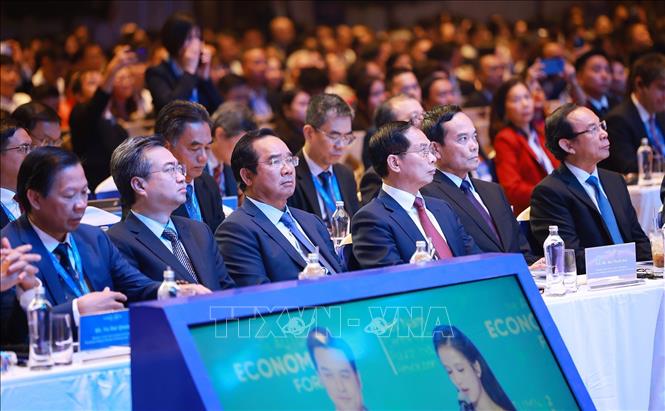 Các đại biểu tham dự Diễn đàn Kinh tế mùa thu 2025. Ảnh: Dương Giang-TTXVN
