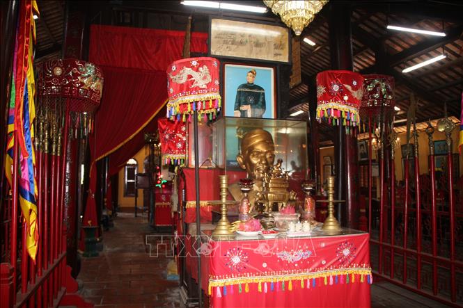 Đình Bình Thủy là nơi thờ tự các bậc thánh hiền được Vua phong sắc, cũng là nơi tề tựu của người dân trong các dịp lễ hội. Ảnh: Nguyễn Hằng – TTXVN