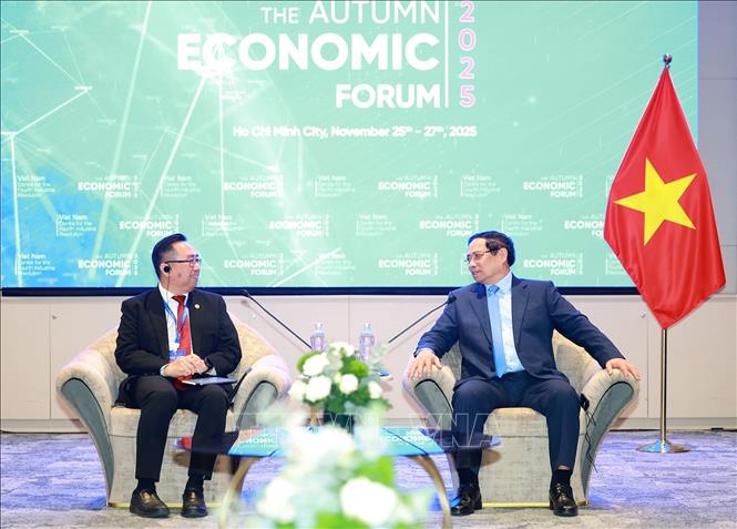 Thủ tướng Phạm Minh Chính tiếp ông Chang Lih Kang, Bộ trưởng Bộ Khoa học, Công nghệ và Đổi mới sáng tạo Malaysia. Ảnh: Dương Giang-TTXVN