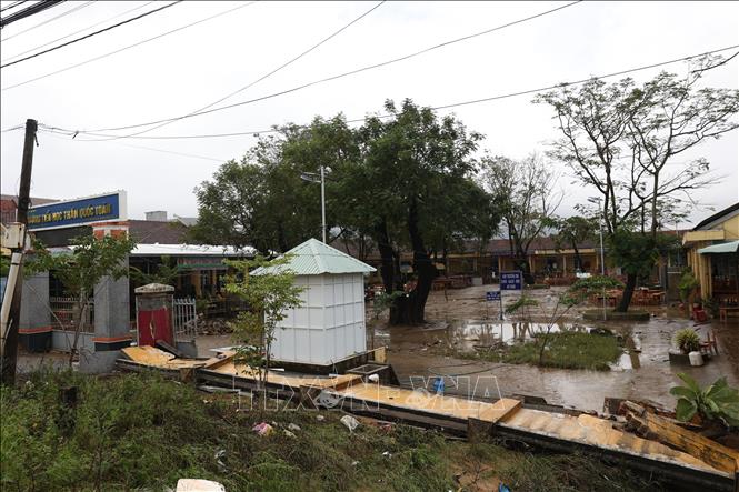 Các trường học tỉnh Đắk Lắk thiệt hại trên 27 tỷ đồng về cơ sở hạ tầng. Ảnh: Tuấn Anh - TTXVN