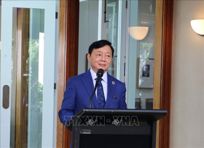 Phó Thủ tướng Trần Hồng Hà phát biểu tại buổi gặp Phó Chủ tịch Hạ viện Sharon Claydon. Ảnh: Thanh Tú – PV TTXVN tại Australia