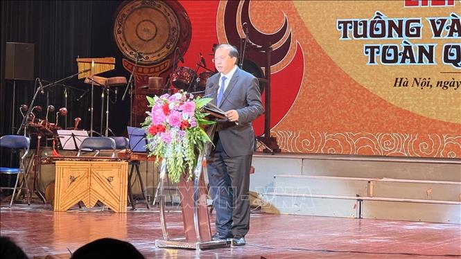 Thứ trưởng Bộ Văn hóa, Thể thao và Du lịch Tạ Quang Đông phát biểu. Ảnh: Ngọc Bích – TTXVVN