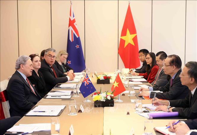 A view of the third Vietnam - New Zealand Foreign Ministers’ Meeting (FMM-3). VNA Photo: An Đăng 