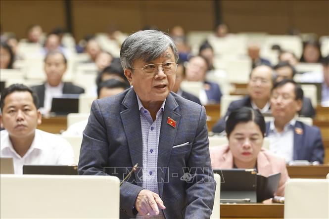 Đại biểu Quốc hội TP Hồ Chí Minh Trương Trọng Nghĩa phát biểu. Ảnh: Doãn Tấn - TTXVN