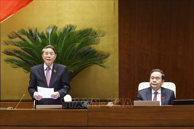 Phó Chủ tịch Quốc hội Nguyễn Đức Hải phát biểu. Ảnh: Doãn Tấn - TTXVN