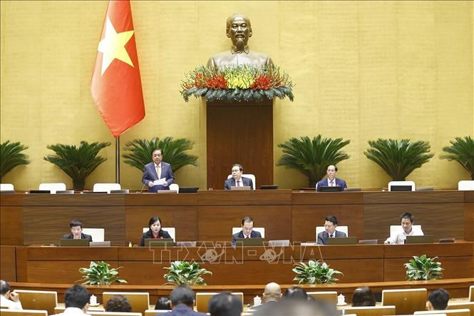 Phó Chủ tịch Quốc hội Lê Minh Hoan phát biểu. Ảnh: Doãn Tấn - TTXVN