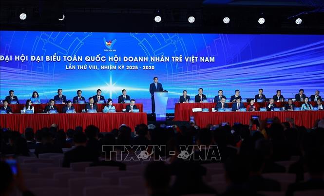 PM Pham Minh Chinh speaks at the event. VNA Photo: Dương Giang
