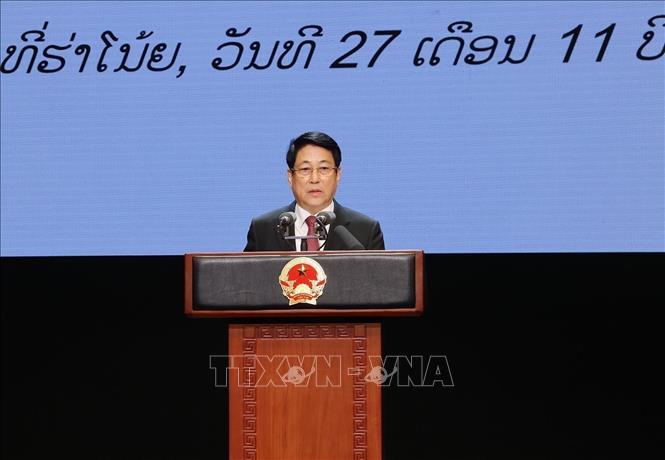 State President Luong Cuong speaks at the event. VNA Photo: Lâm Khánh