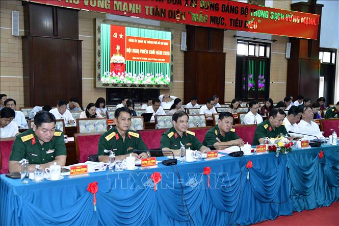 168 Bí thư phường, xã, đặc khu của Thành phố dự Hội nghị. Ảnh: Xuân Khu-TTXVN