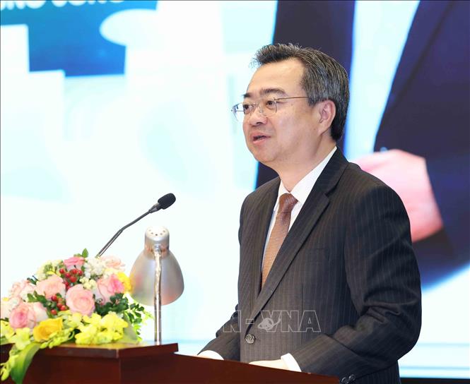 Đồng chí Nguyễn Thanh Nghị, Uỷ viên Trung ương Đảng, Trưởng ban Chính sách, Chiến lược Trung ương phát biểu kết luận hội thảo. Ảnh: Phương Hoa – TTXVN