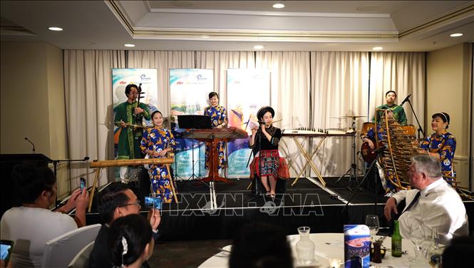 Chương trình văn nghệ tại sự kiện. Ảnh: Lê Đạt - PV TTXVN tại Australia