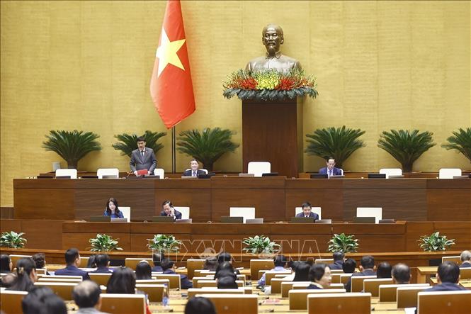 Phó Chủ tịch Quốc hội Vũ Hồng Thanh phát biểu. Ảnh: Doãn Tấn - TTXVN