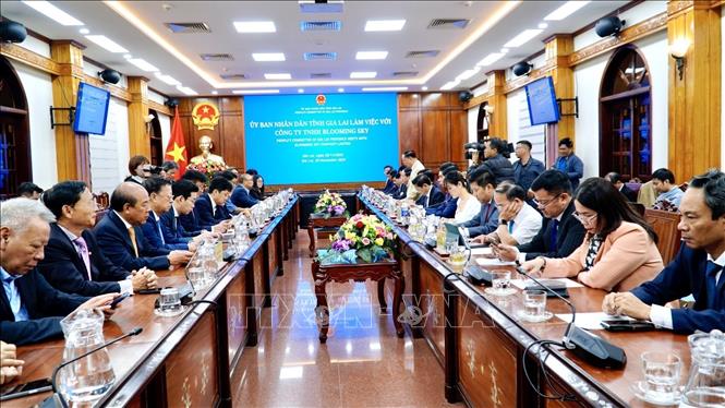 Quang cảnh buổi làm việc. Ảnh: Sỹ Thắng -TTXVN