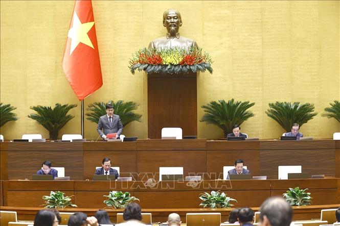 Phó Chủ tịch Quốc hội Vũ Hồng Thanh phát biểu. Ảnh: Doãn Tấn - TTXVN