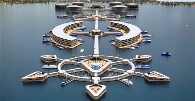 A 3D model of the high-end real estate sector and luxury super-yacht tourism. VNA Photo