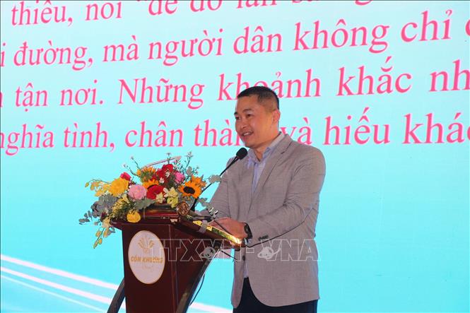 Ông Leaw Wee Ming, Tổng Giám đốc Công ty Cổ phần VSIP Cần Thơ phát biểu cảm ơn lãnh đạo thành phố. Ảnh: Nguyễn Hằng - TTVXN