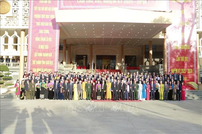 Đại hội đã hiệp thương cử 164 vị vào Ủy ban Mặt trận Tổ quốc Việt Nam tỉnh Thanh Hóa nhiệm kỳ 2025 - 2030. Ảnh: TTXVN phát