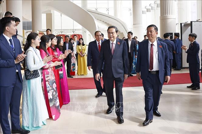 Chủ tịch Quốc hội Trần Thanh Mẫn dự Lễ Kỷ niệm. Ảnh: Doãn Tấn - TTXVN