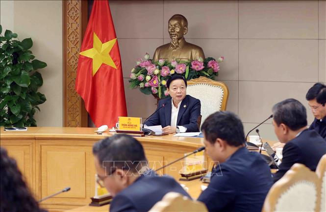 Phó Thủ tướng Trần Hồng Hà phát biểu. Ảnh: Phạm Kiên - TTXVN