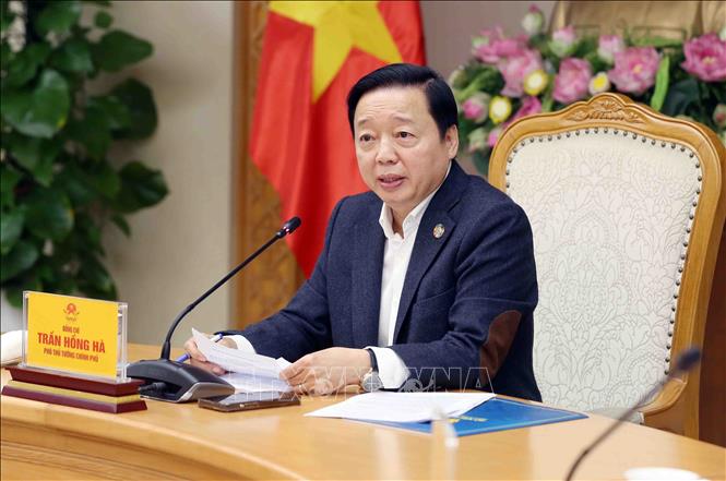 Phó Thủ tướng Trần Hồng Hà phát biểu. Ảnh: Phạm Kiên - TTXVN