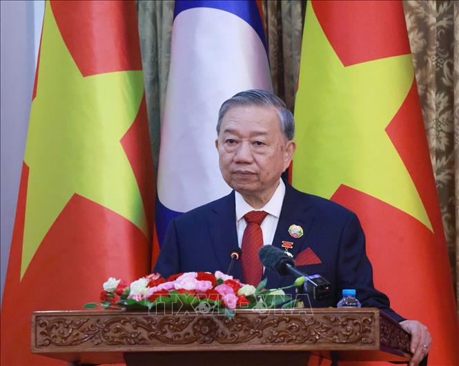 Tổng Bí thư Tô Lâm phát biểu. Ảnh: Thống Nhất - TTXVN
