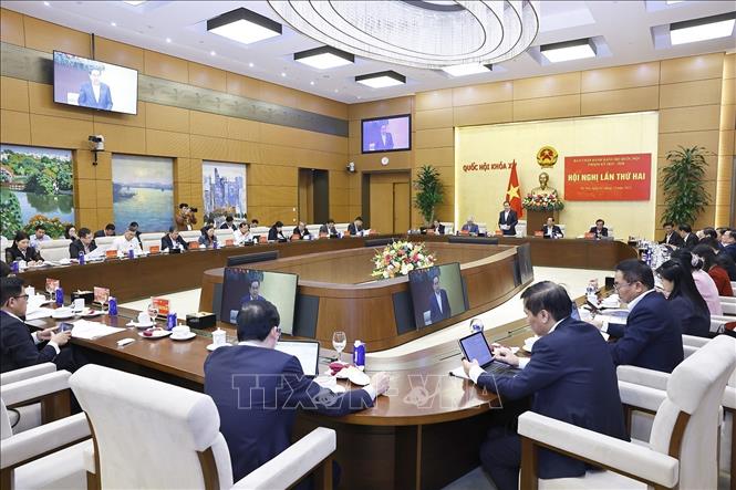 Hội nghị lần thứ hai Ban Chấp hành Đảng bộ Quốc hội nhiệm kỳ 2025-2030. Ảnh: Doãn Tấn - TTXVN