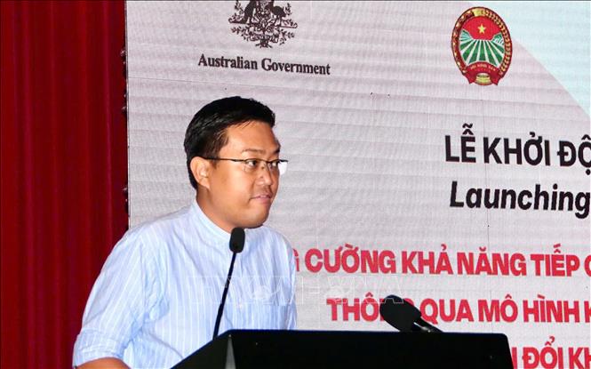 Ông Andrew Egan, Phó Trưởng Phái đoàn tại Đại sứ quán Australia tại Thái Lan phát biểu. Ảnh: Văn Sĩ - TTXVN 