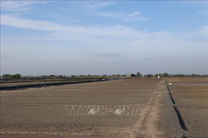 Cánh đồng muối An Ngãi, xã Long Điền vẫn trong cảnh 