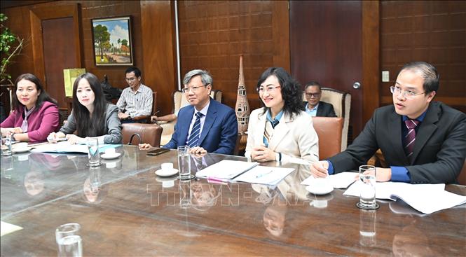 Thứ trưởng Bộ Công thương Việt Nam Phan Thị Thắng nhận định cơ hội hợp tác giữa Việt Nam và Cuba vẫn còn nhiều dư địa cho phát triển. Ảnh: Việt Hùng- PV TTXVN tại Cuba